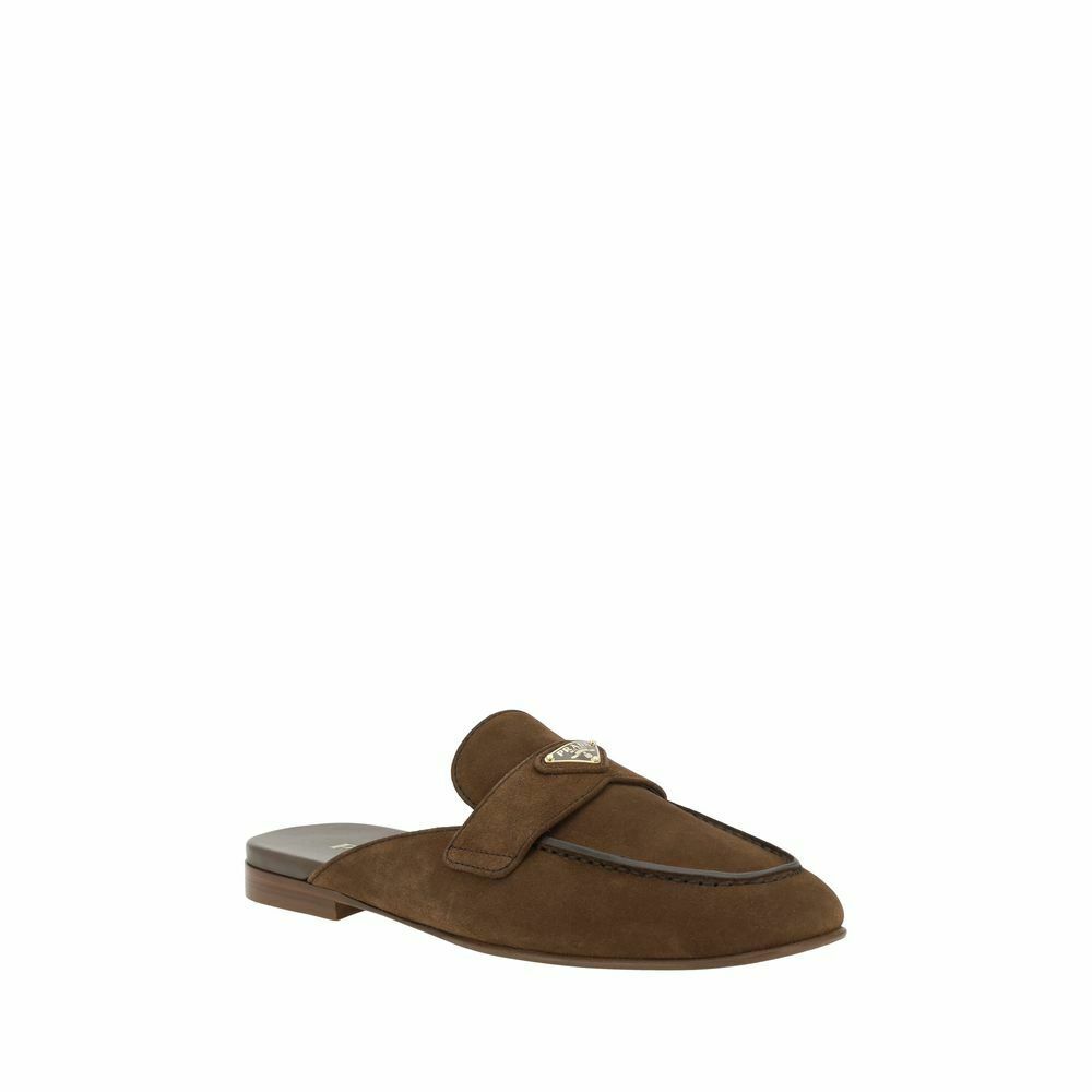 Suede Mule Loafers - Brown / EU37.5/US7.5