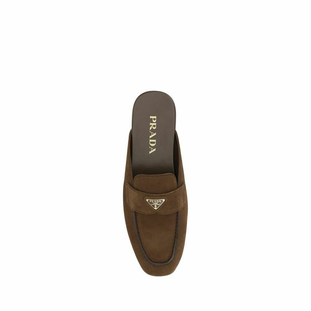 Suede Mule Loafers - Brown / EU37.5/US7.5