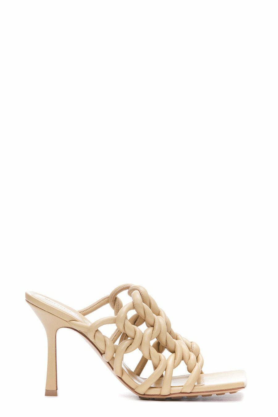 Stiletto Leather Sandals with Sleek Design - Beige / 37 EU