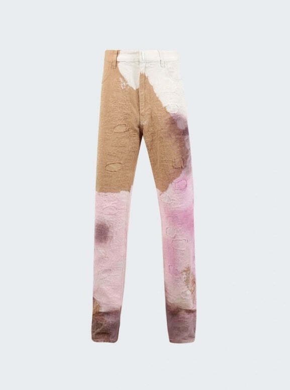Givenchy Distressed Paint Splatter Jeans - Bicolor / W34