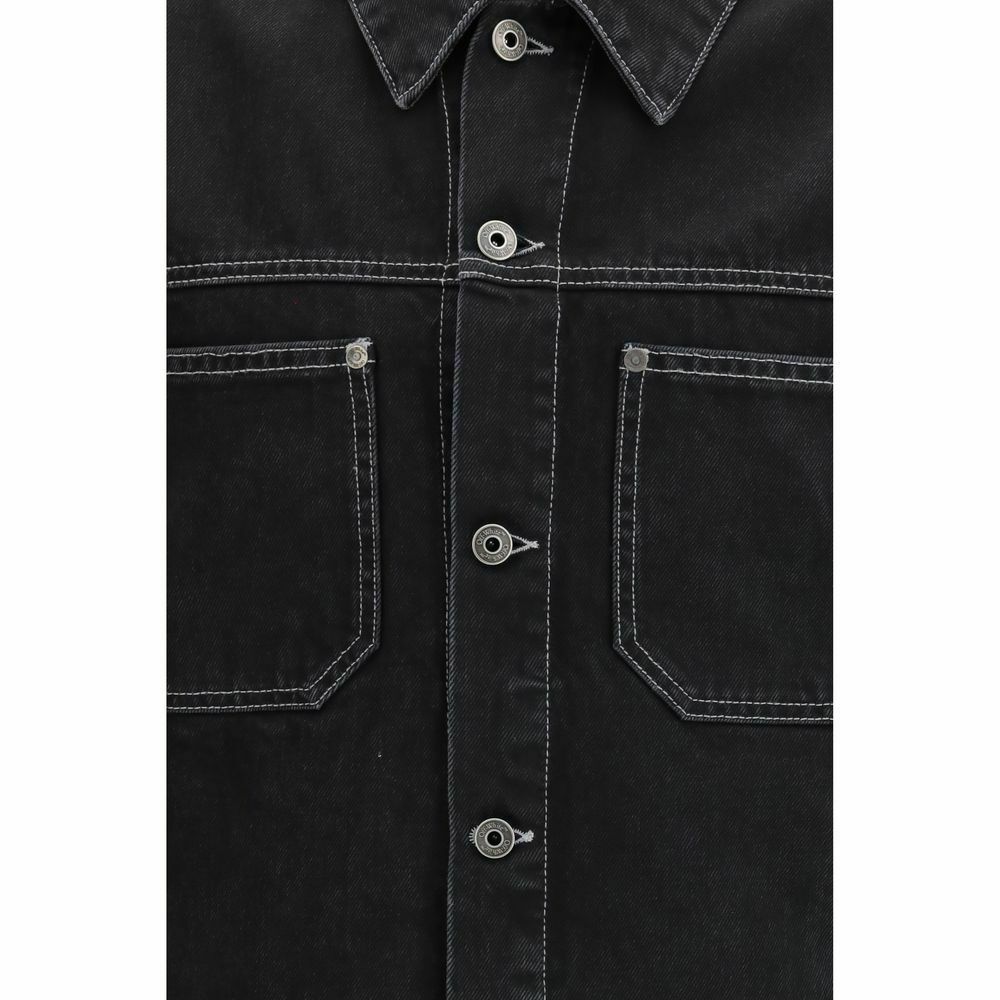 Off-White Men's Classic Denim Jacket - Black / S
