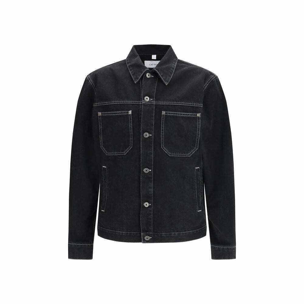 Off-White Men's Classic Denim Jacket - Black / S