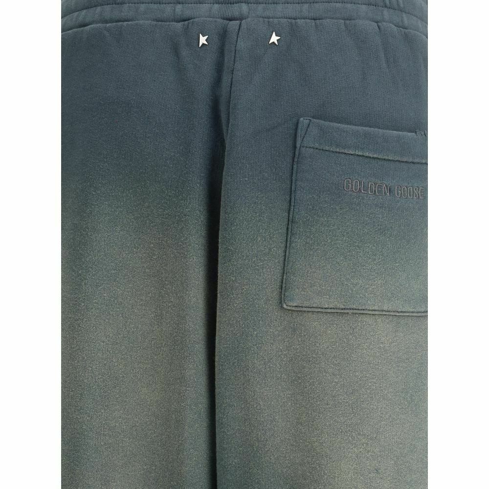 Sweatpants with Shaded Design and Embroidered Signature - Blue / S