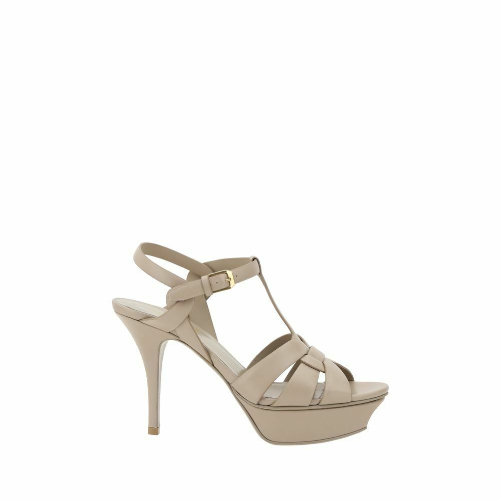 Tribute Platform Sandal Leather - Beige / EU38/US8