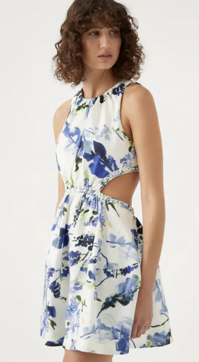 Voyage Braided Cut Out Mini Dress