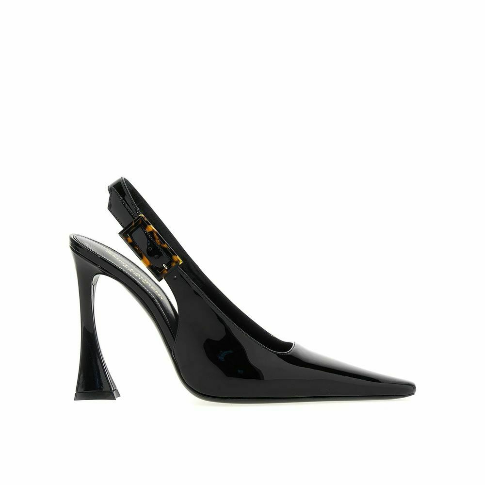 Calfskin Platform Pumps with Chunky Heel - Black / EU35/US5