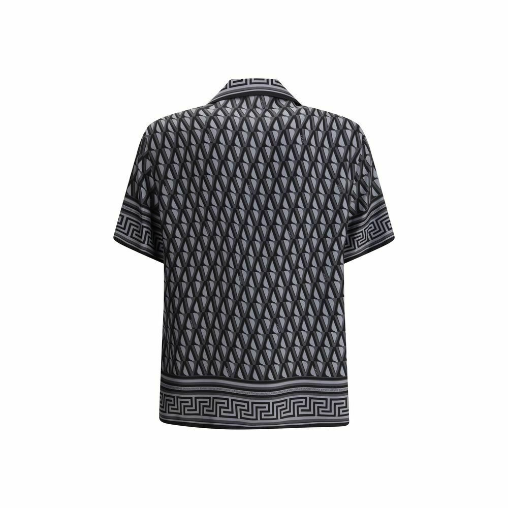 Silk Pattern Shirt with Elegant Design - Gray / IT48 | M
