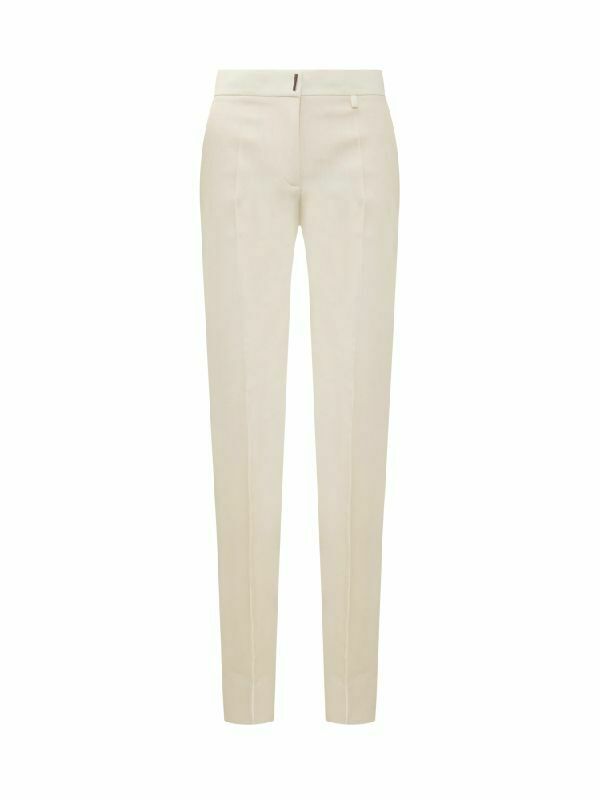 Givenchy Tailored Trousers with Pleat Detail - Beige / IT38 | S