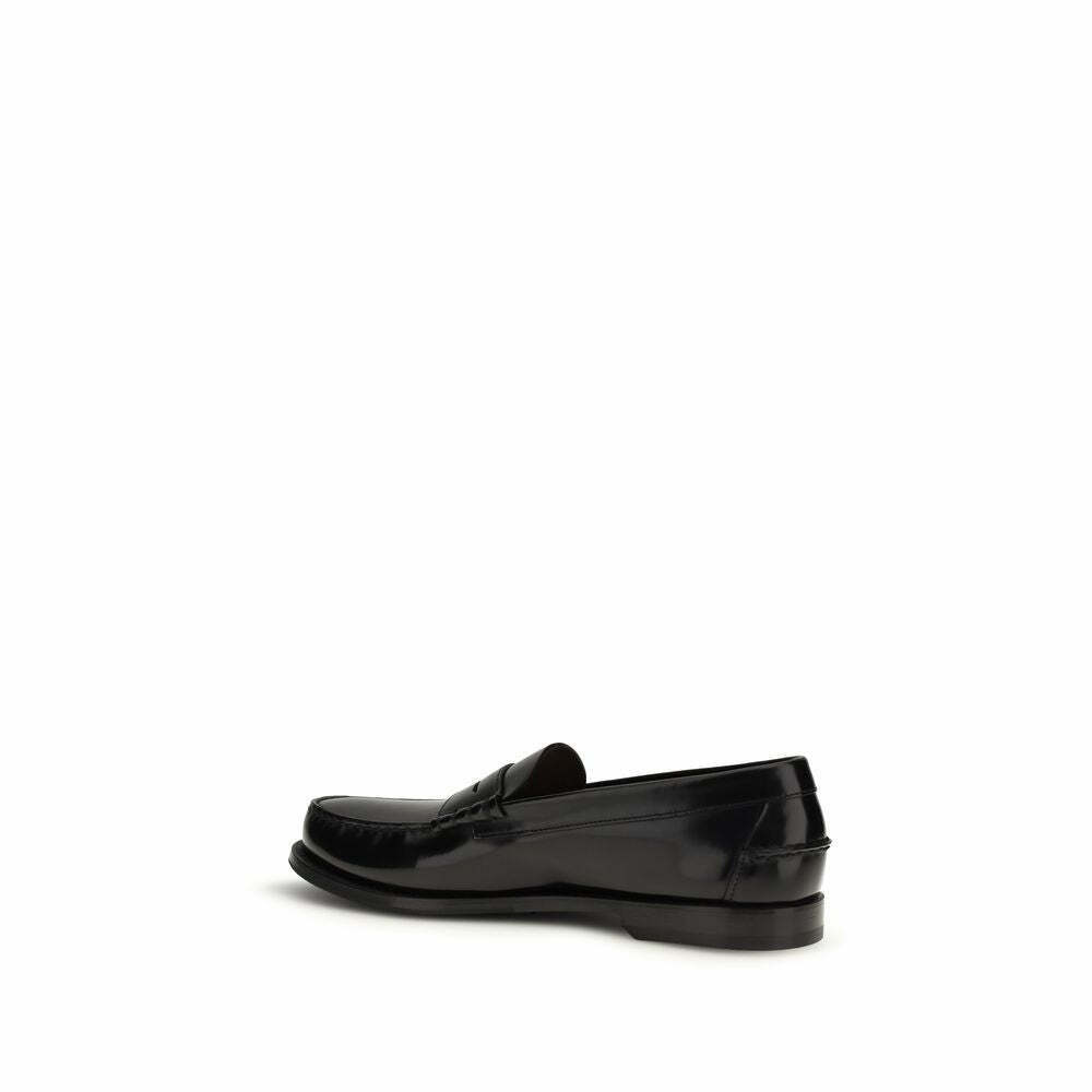 Calf Leather Bos Taurus Slip-On Loafers - Black / EU 38 | US 5
