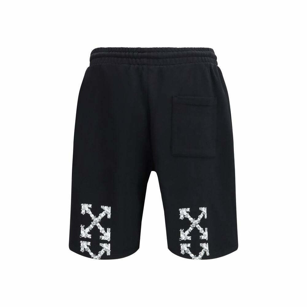 Off-White Logo Print Sweatshorts - Black / L