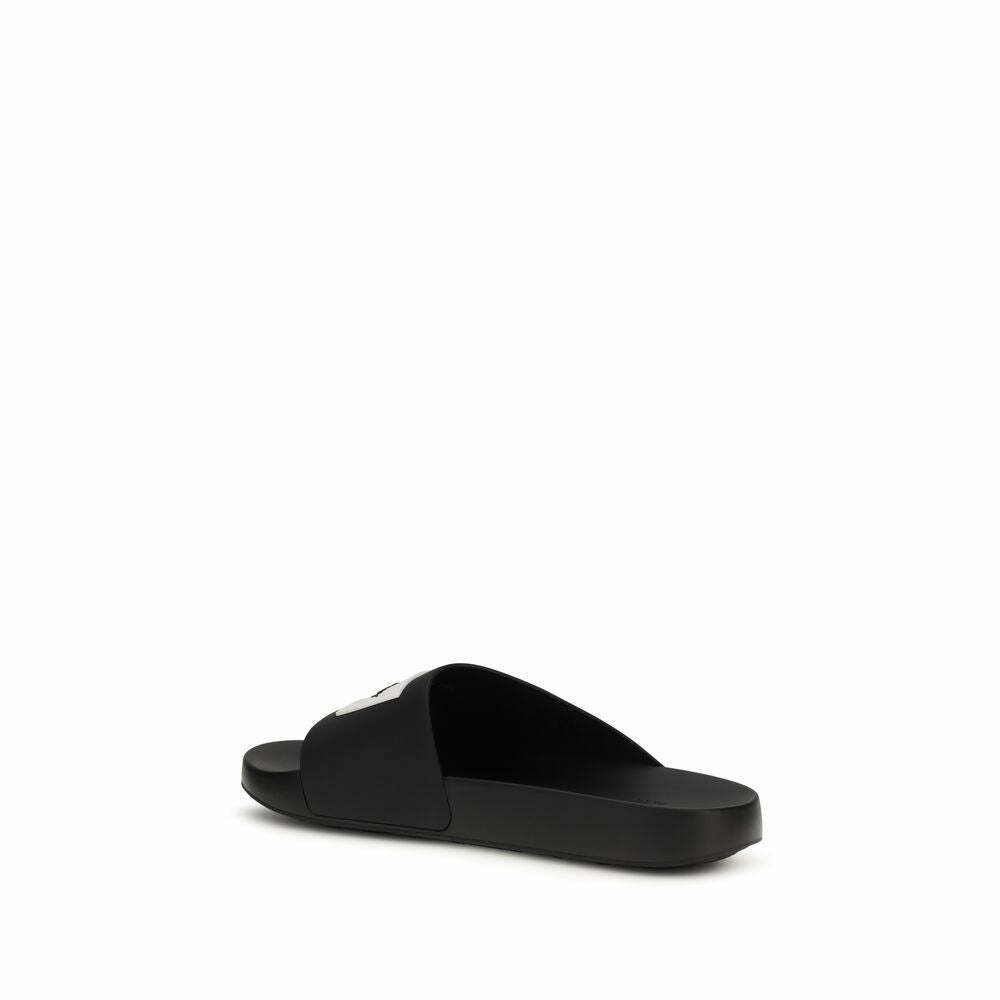 Rubber Slip-On Sandals - Black / EU45/US12