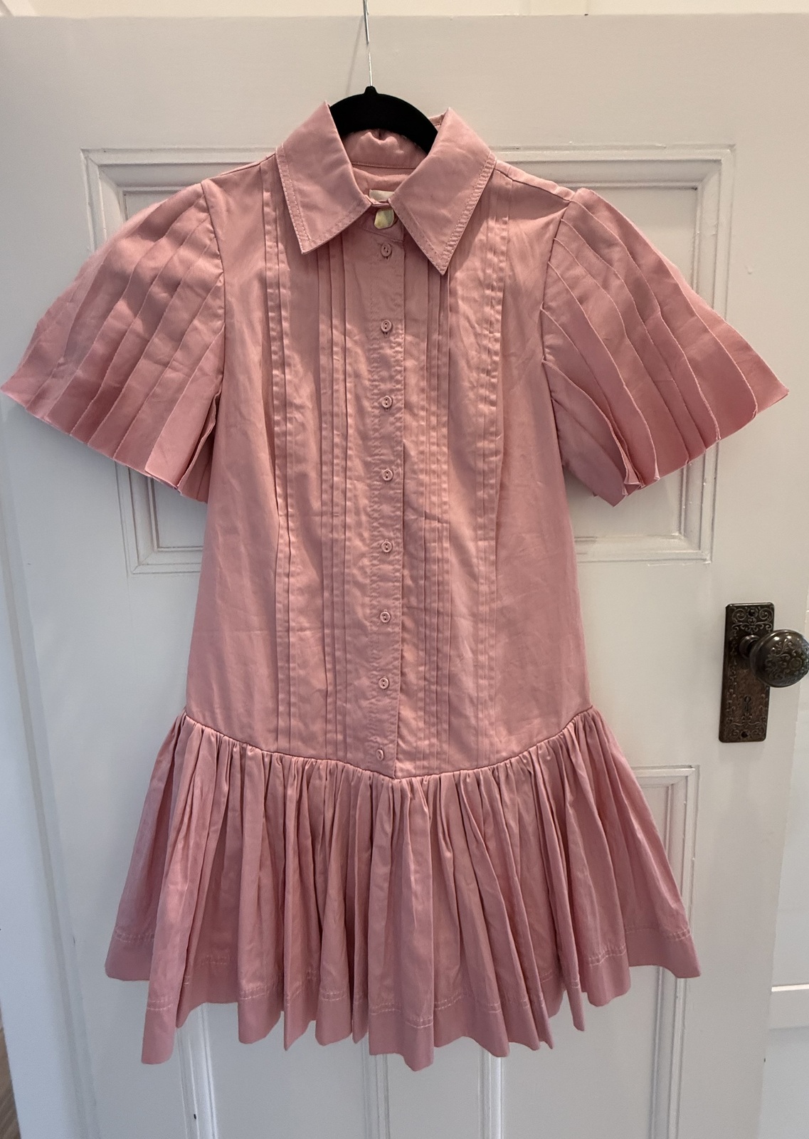 Mythos Pintucked Mini Dress