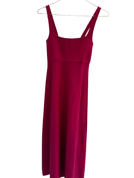 Crepe Knit Square Neck Dress