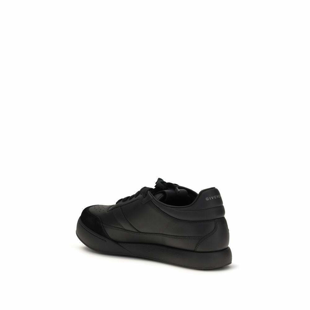 Calf Leather Low Top Sneakers - Black / EU45/US12