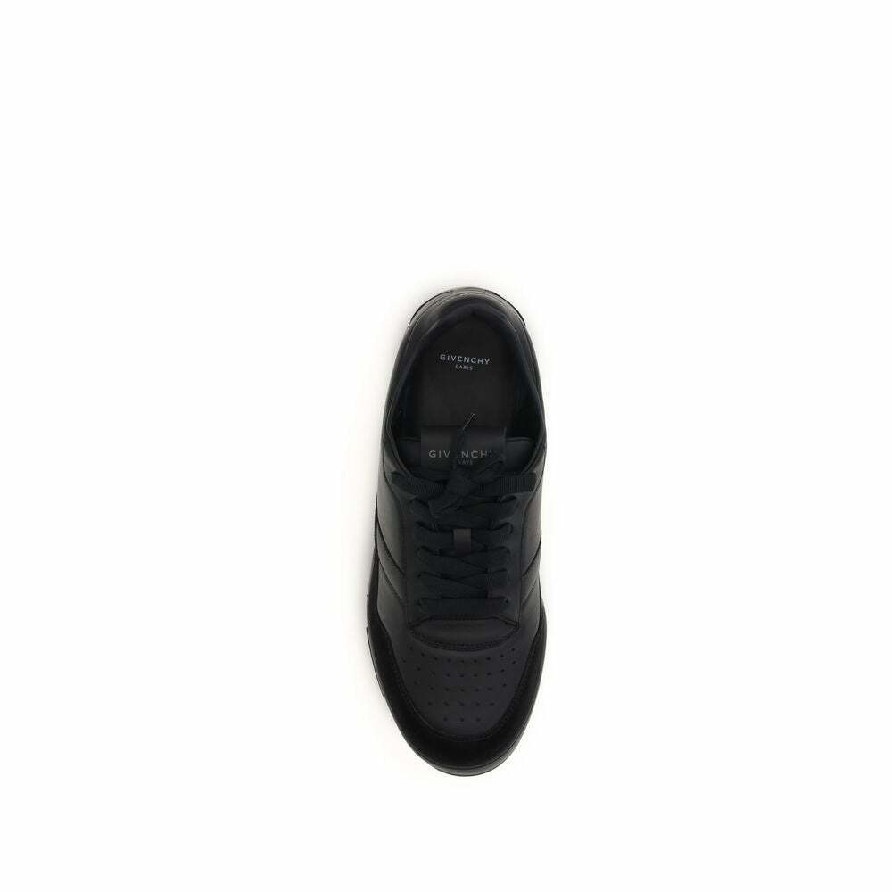 Calf Leather Low Top Sneakers - Black / EU45/US12