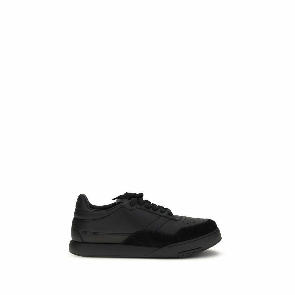 Calf Leather Low Top Sneakers - Black / EU45/US12