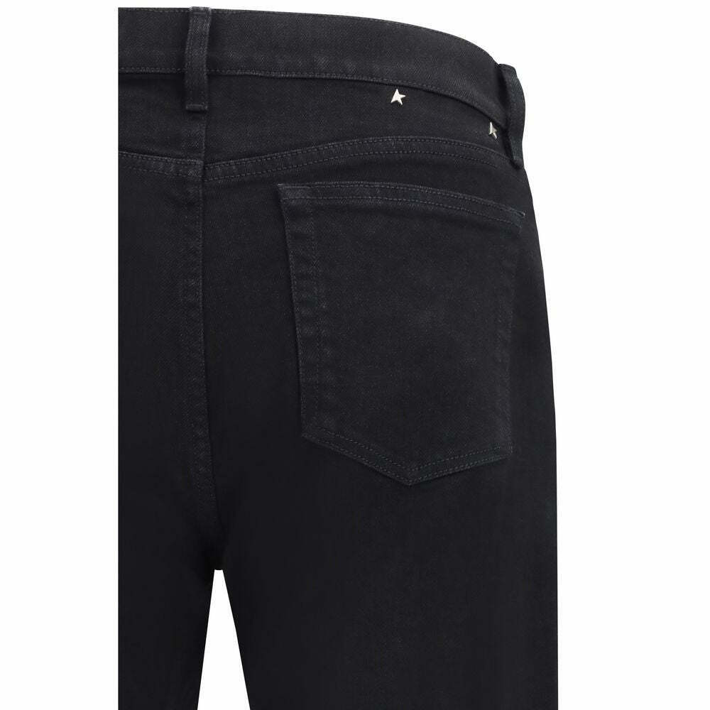 Slim Fit Cotton Jeans - Black / W30