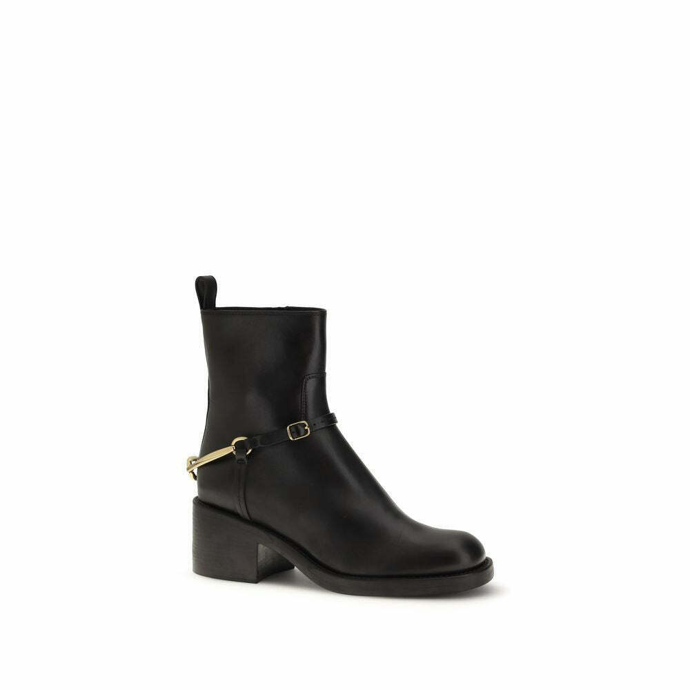 Lamb Leather Ankle Boots - Black / EU37/US7