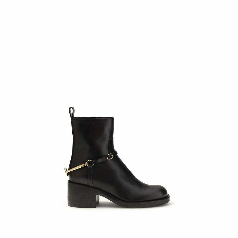 Lamb Leather Ankle Boots - Black / EU37/US7