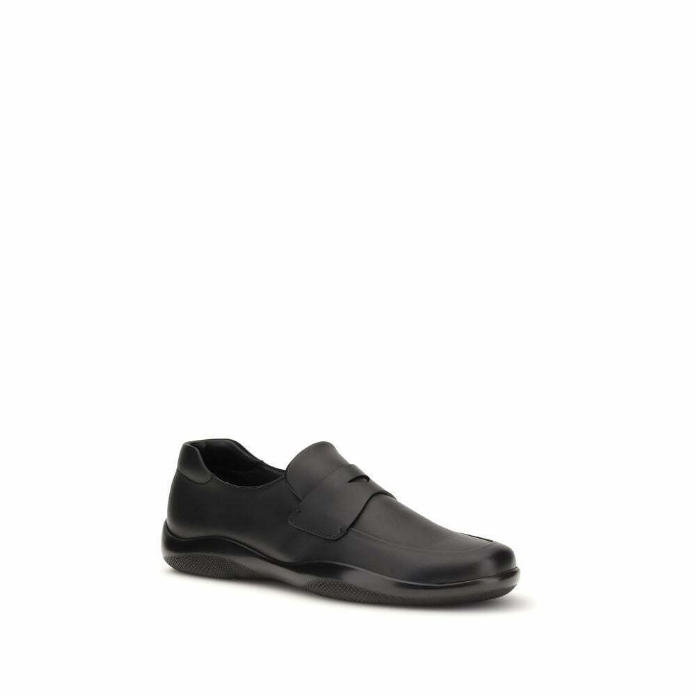 Calf Leather Bos Taurus Slip-On Loafers - Black / EU39/US6