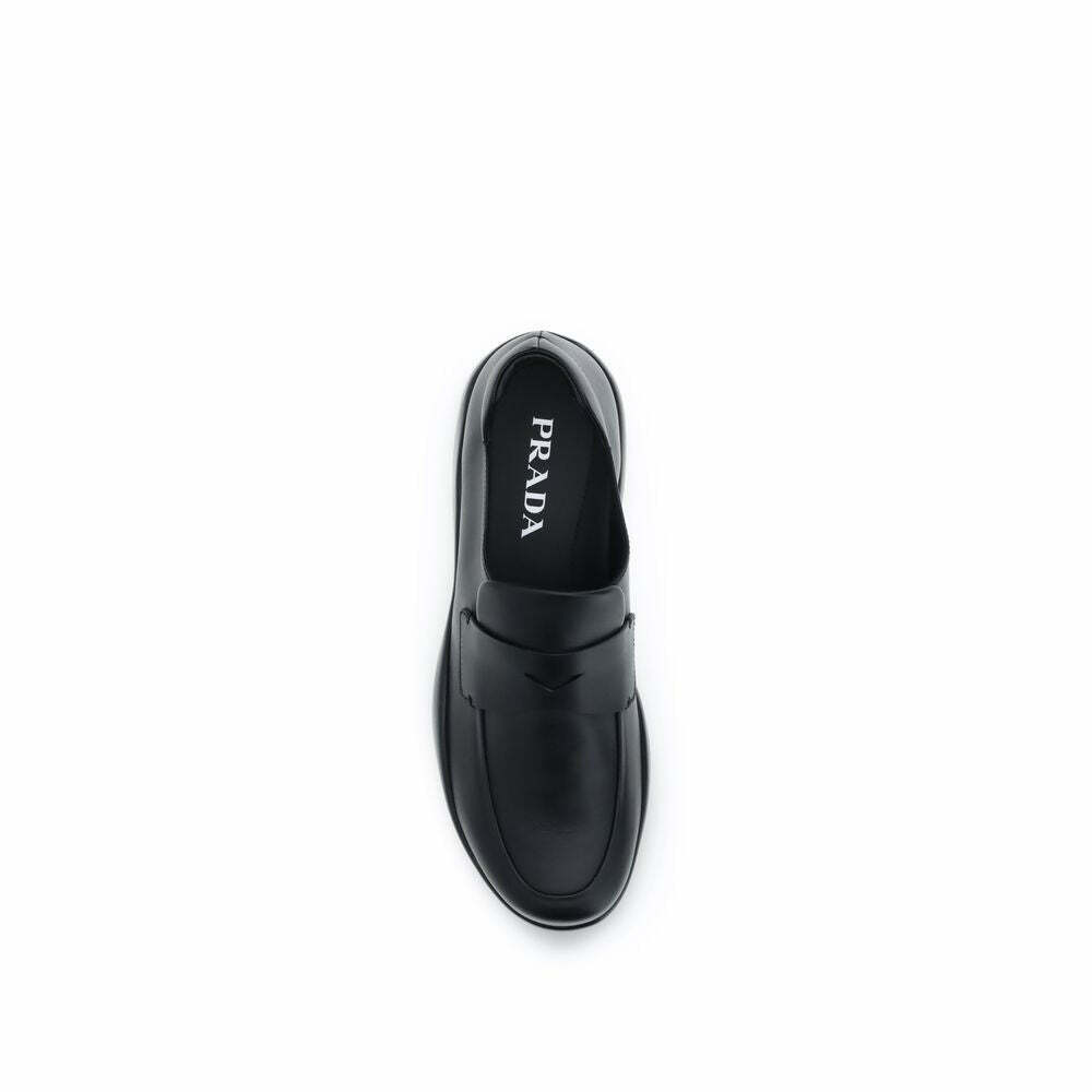 Calf Leather Bos Taurus Slip-On Loafers - Black / EU39/US6