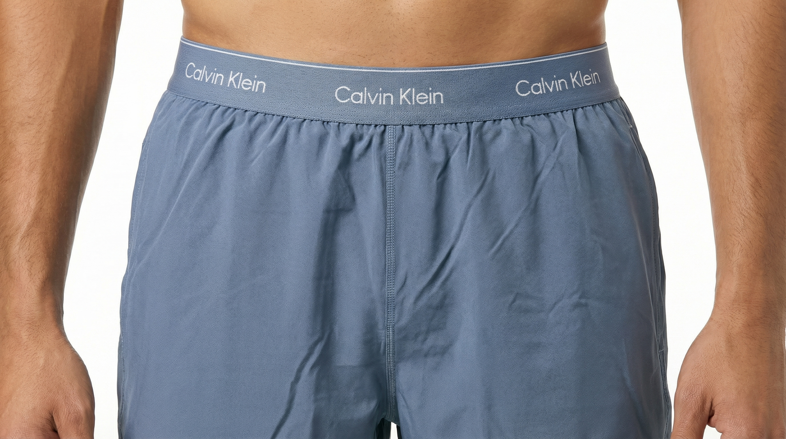 Polyester Tailored Fit Pants - Blue / XL