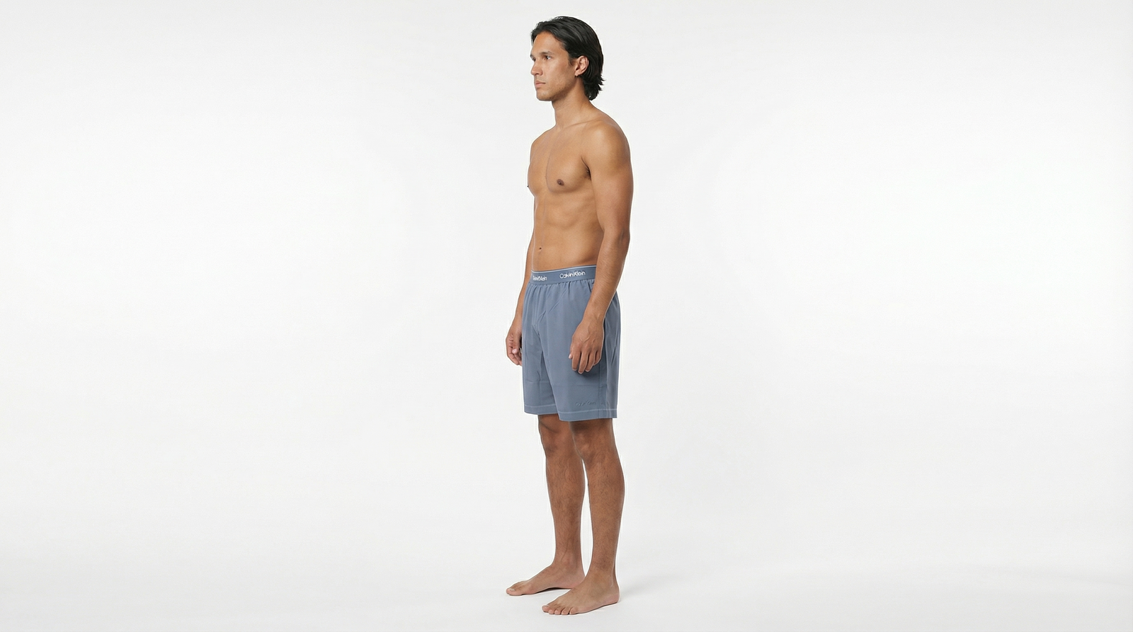 Polyester Tailored Fit Pants - Blue / XL