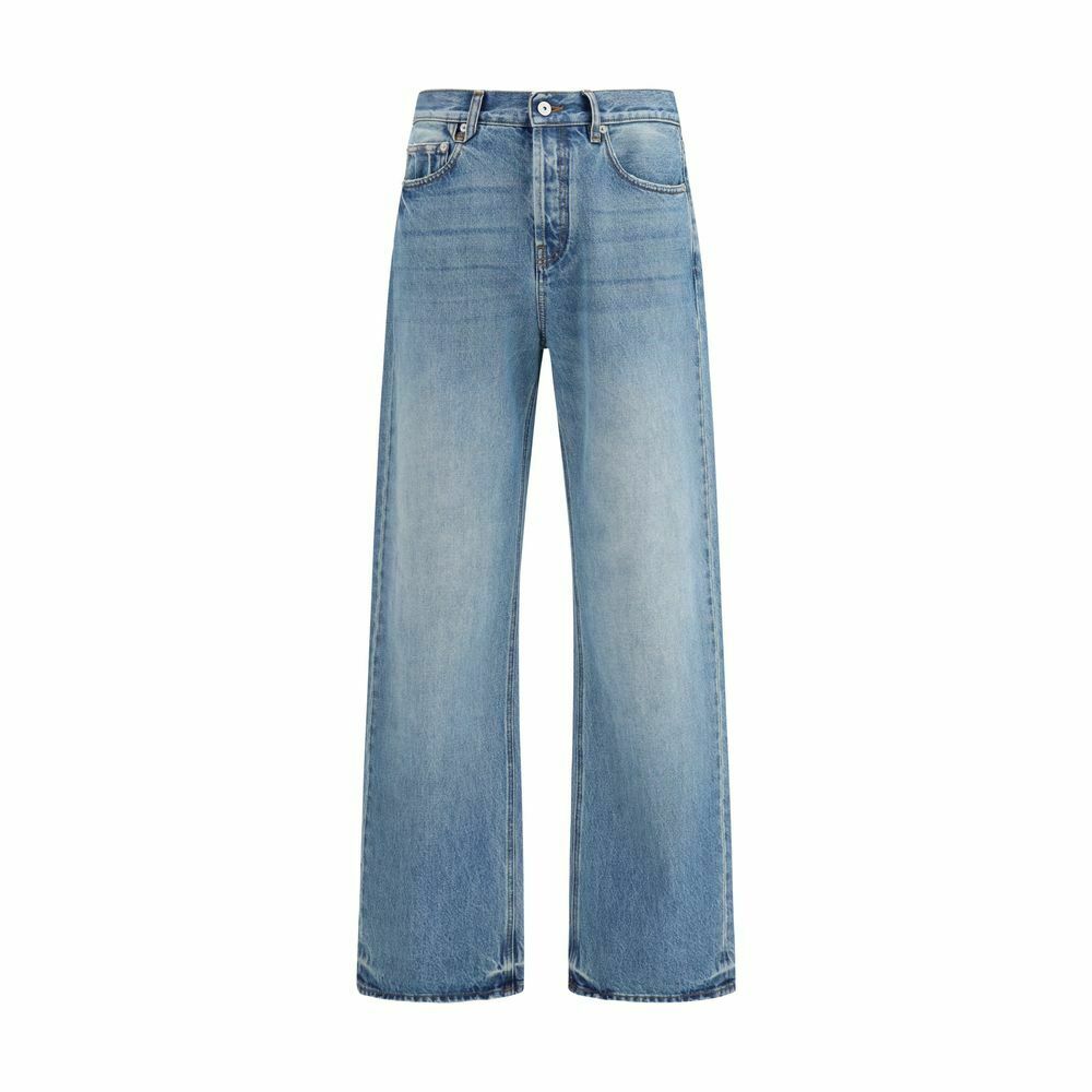 Jacquemus Le Garconne Wide Leg Denim Jeans - Blue / W30