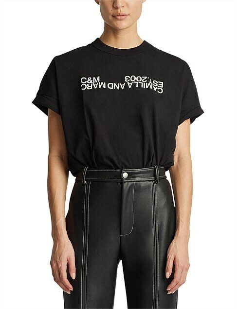 huntington tee 2.0 size 14 black