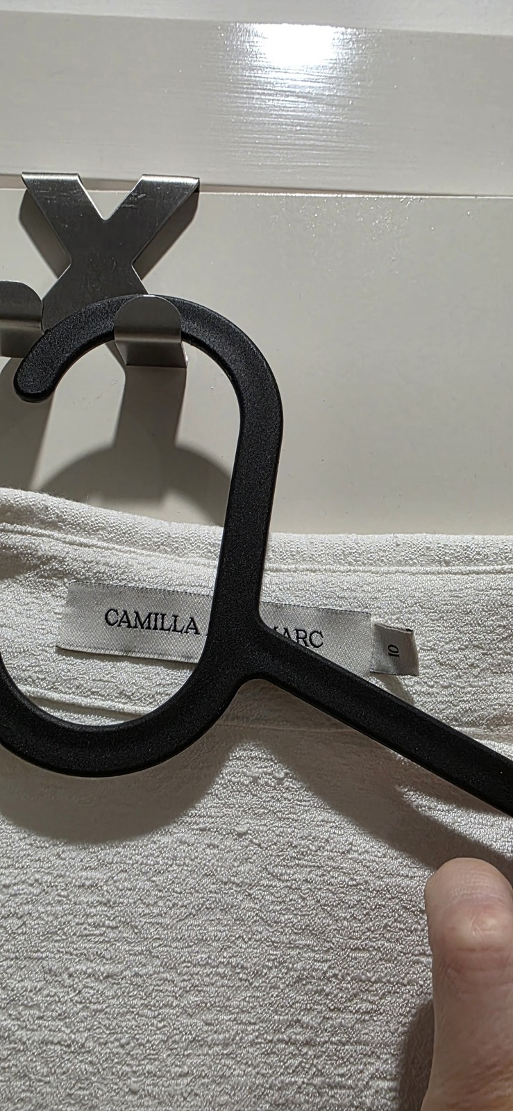 white textured blouse long sleeve 