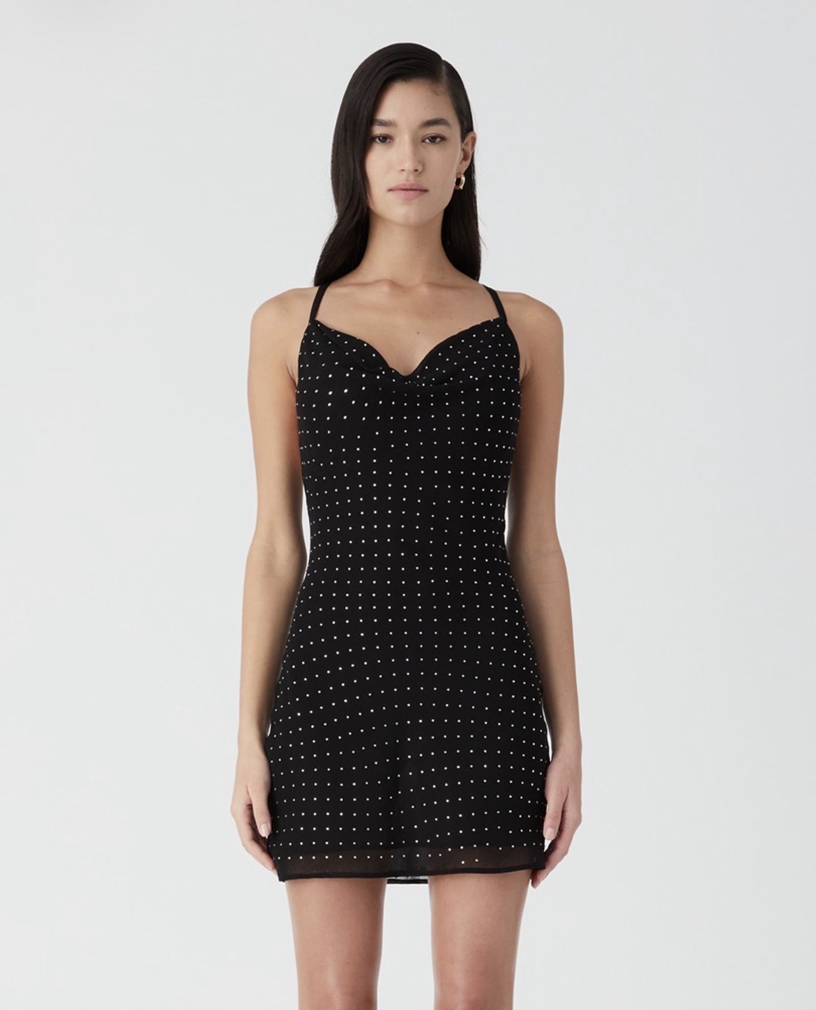 Diamanté Mini Dress Size Small