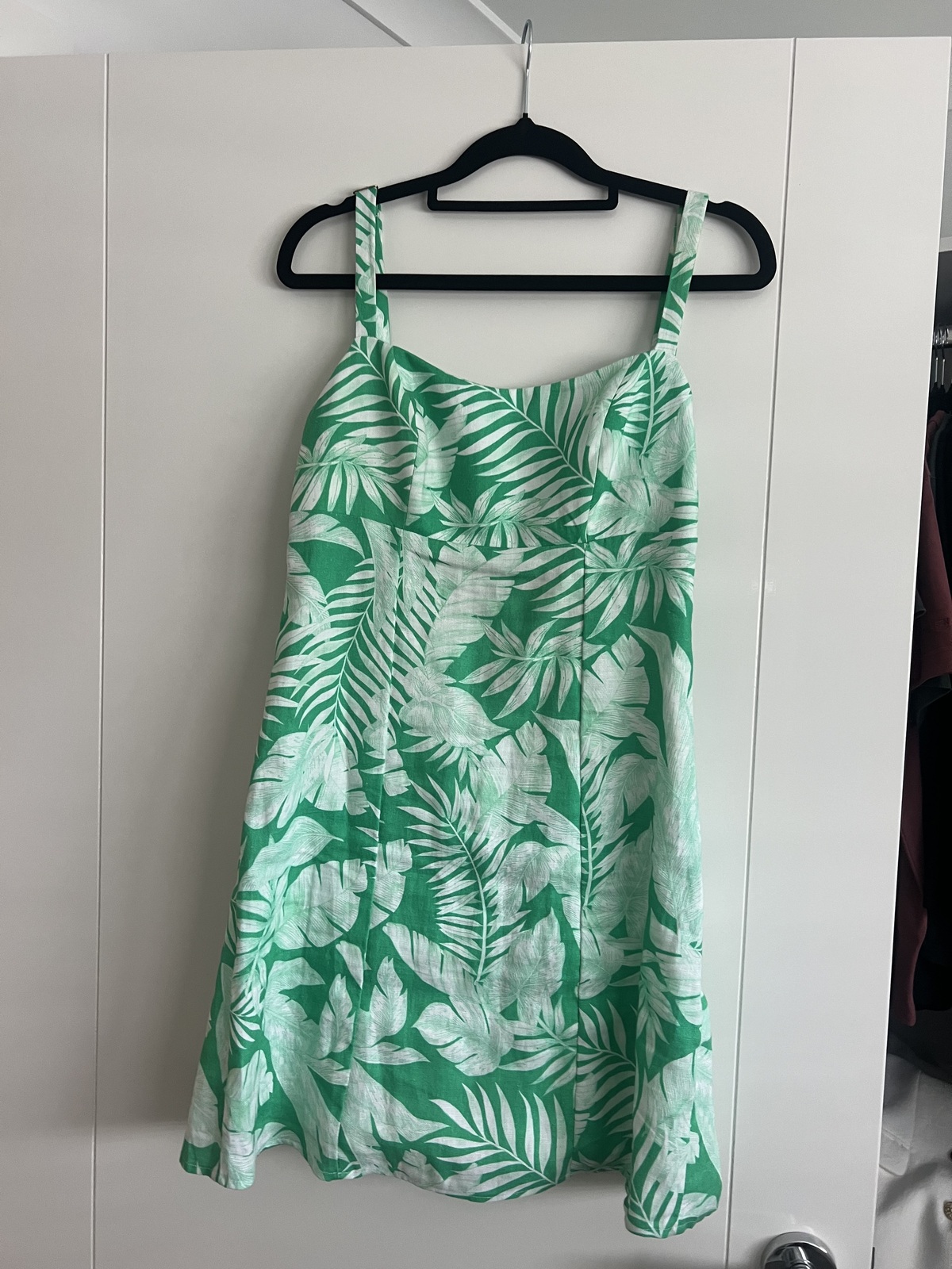 green mini dress size 10
