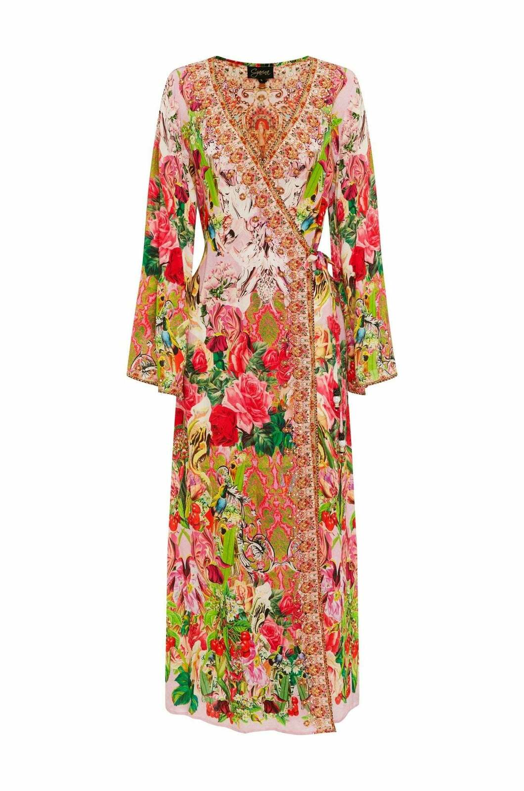 EVERY FLOWER BLOSSOMS WRAP DRESS