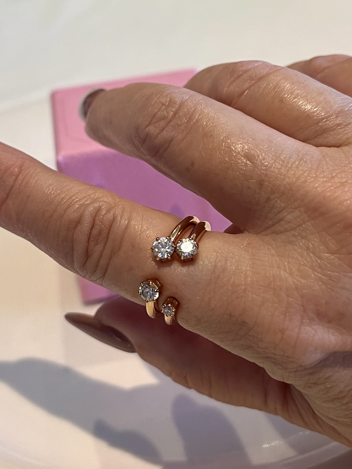 CONSTELLA ROSE GOLD RING SET -SIZE 55 - RRP $199