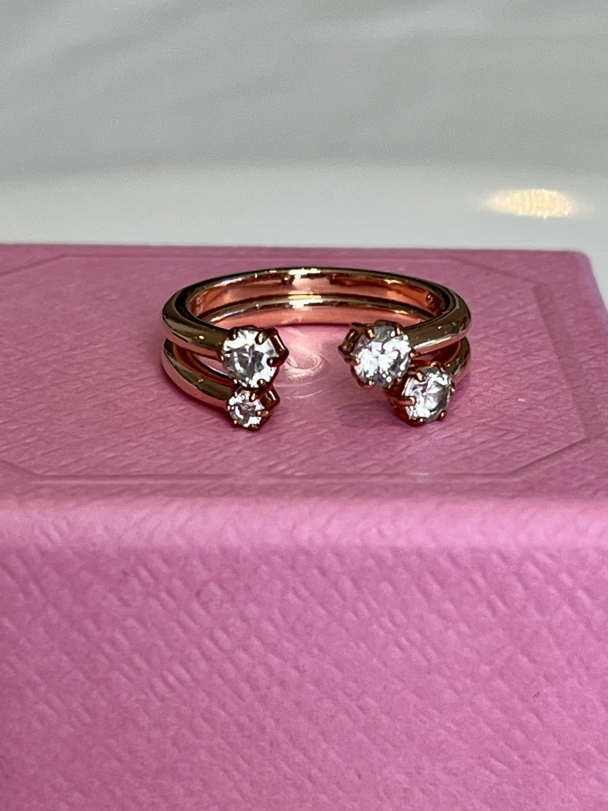 CONSTELLA ROSE GOLD RING SET -SIZE 55 - RRP $199
