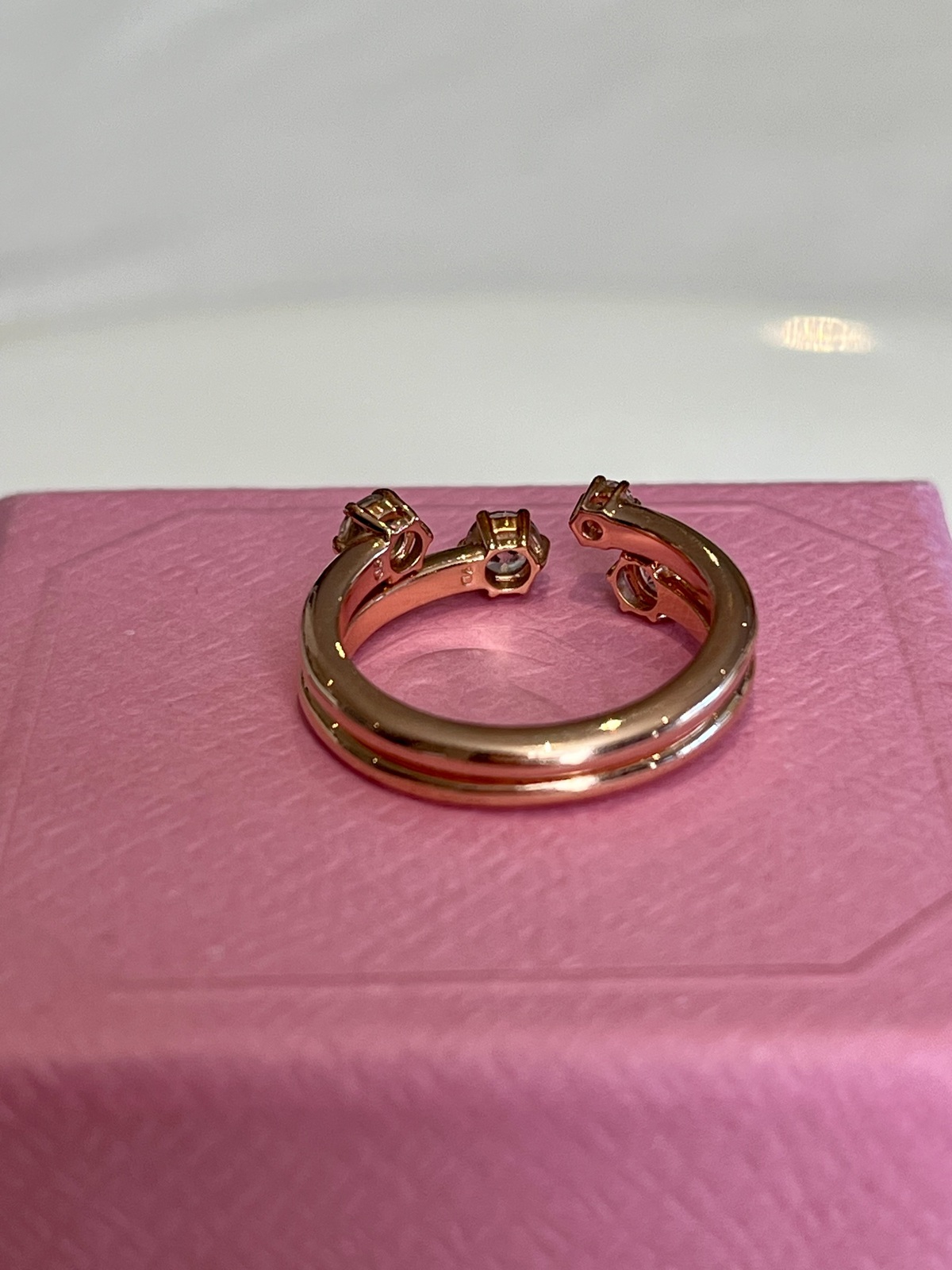 CONSTELLA ROSE GOLD RING SET -SIZE 55 - RRP $199
