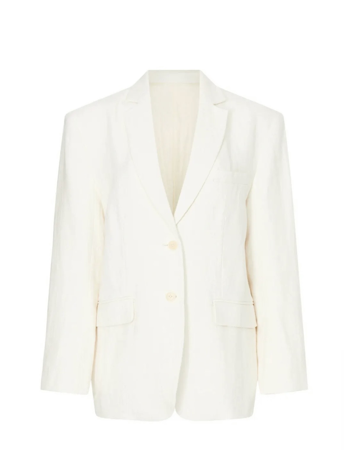 Quinn Blazer 100% Linen In Eggshell Size medium Oversized