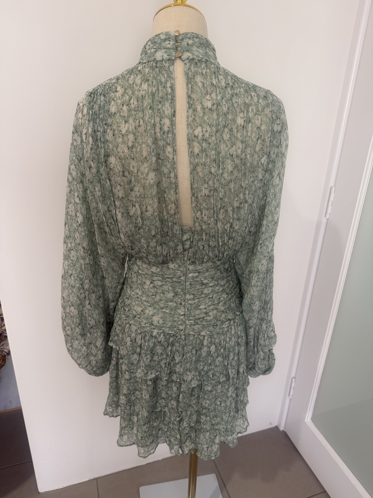 Aurore Ruched Long sleeve mini dress