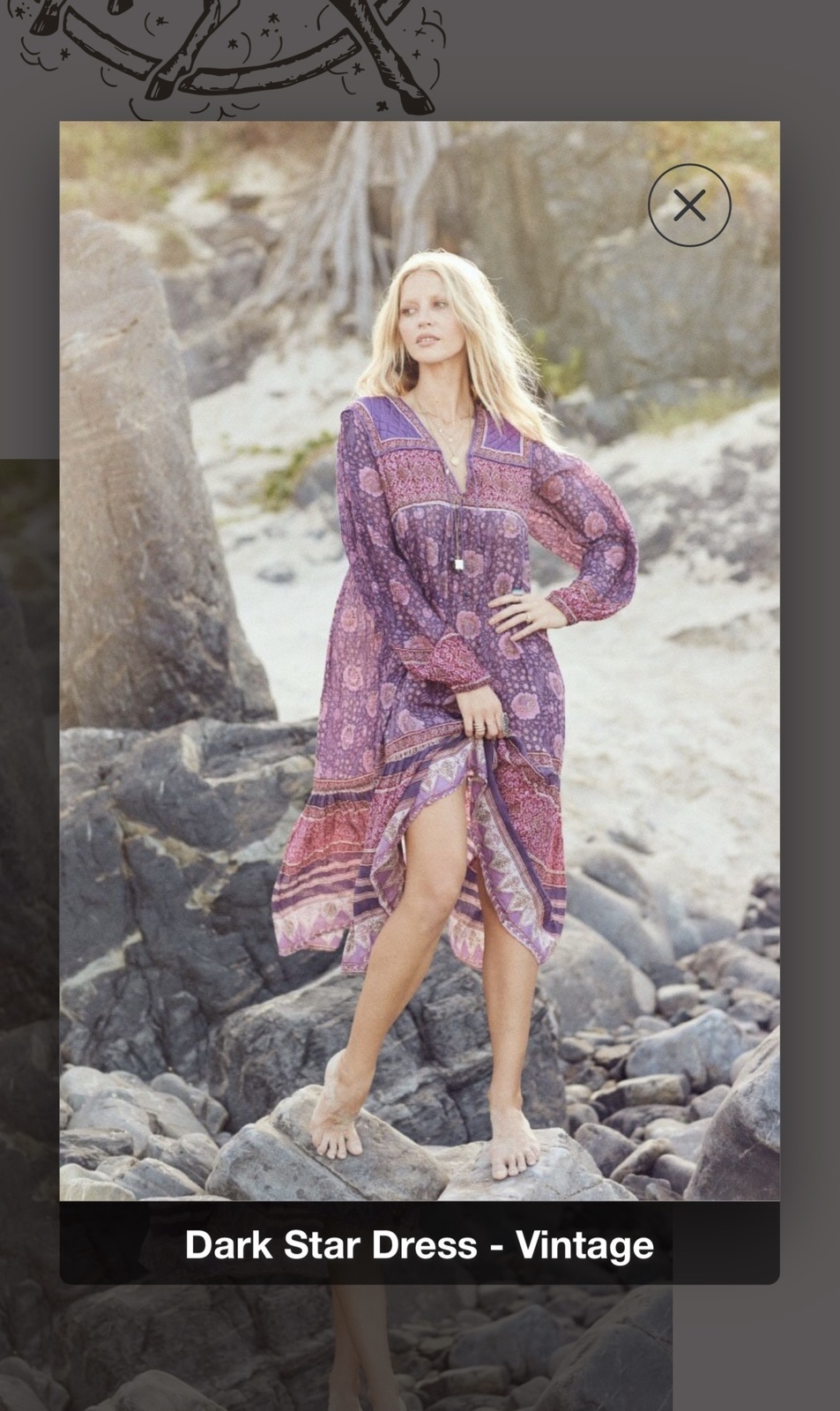 DARK STAR DRESS - VINTAGE