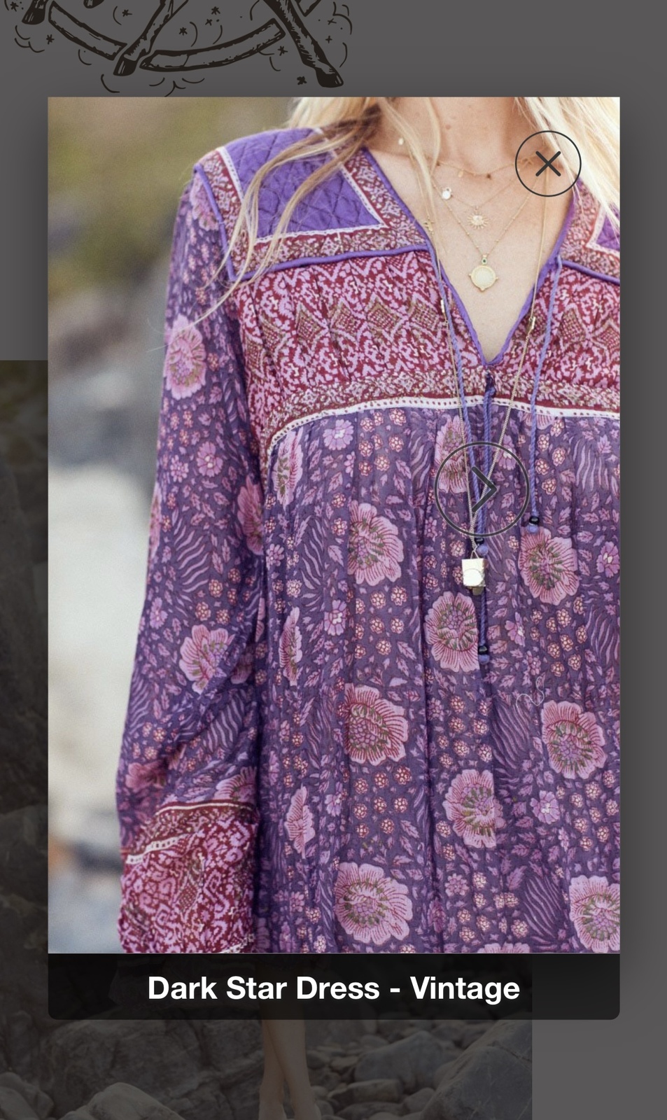 DARK STAR DRESS - VINTAGE