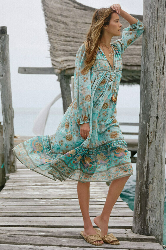 SEASHELL BOHO DRESS
