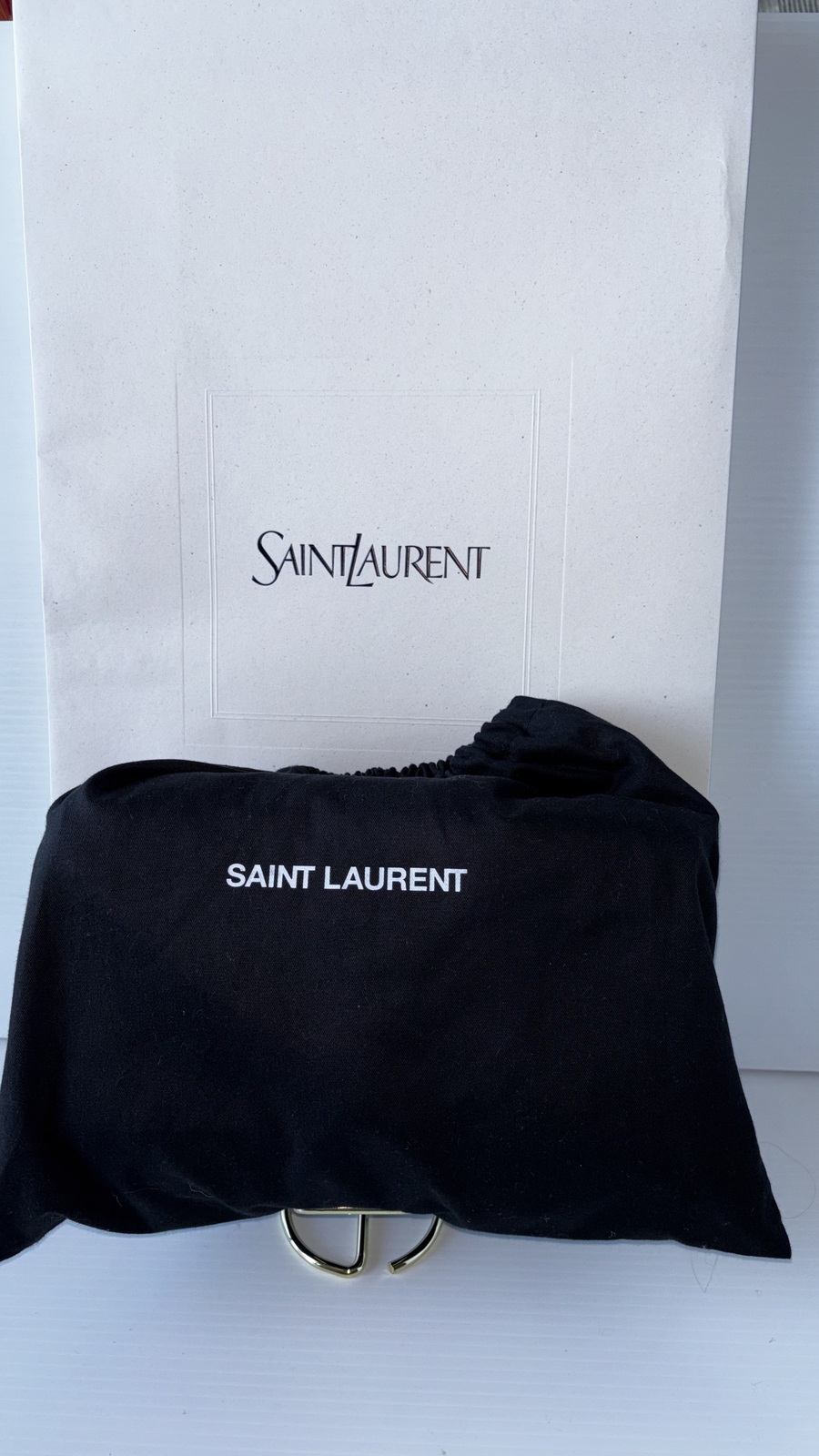 Kate Suede Chain Bag – Brand New / Full Set