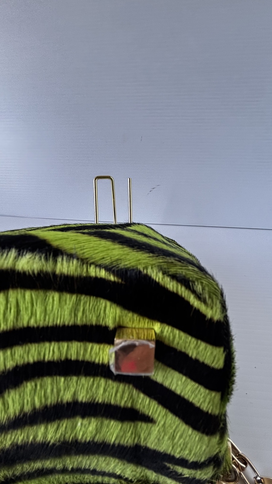 London Green Zebra Calf Hair Bag – Rare Colourway