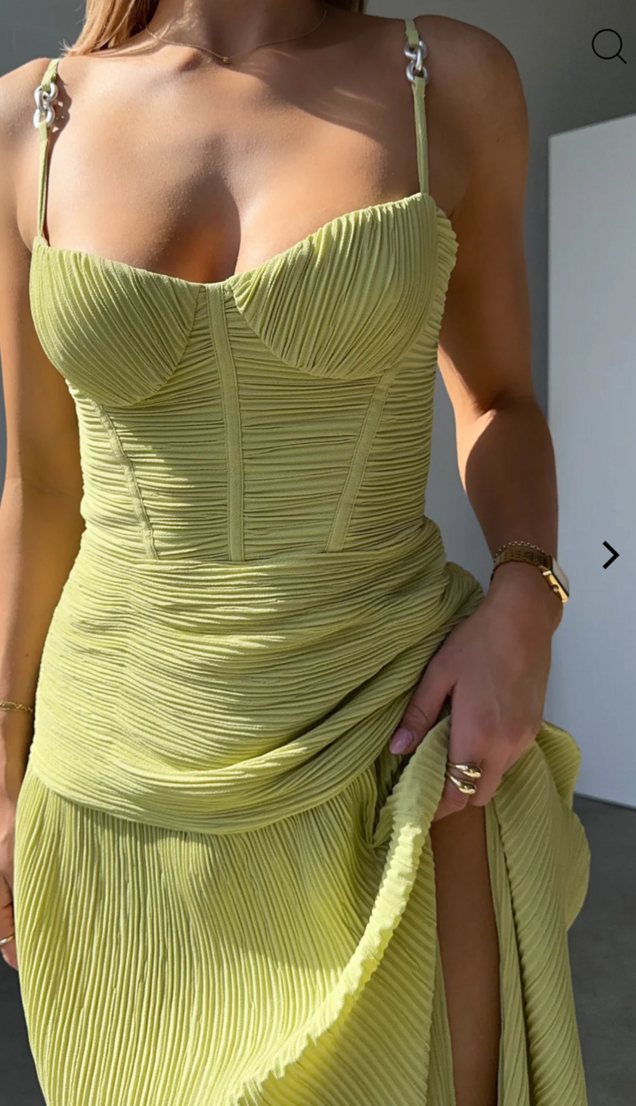 Double Time Pleaded Dress