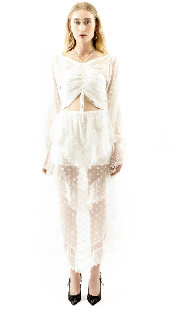 Petra Crop Top White