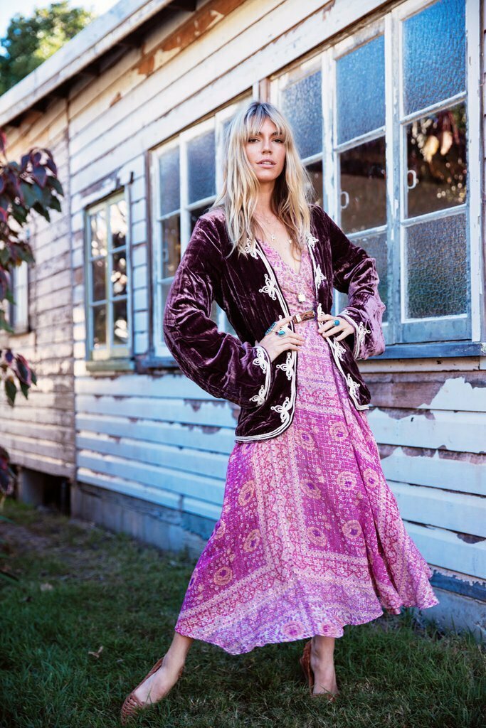 LITTLE WING VELVET JACKET in VINEYARD