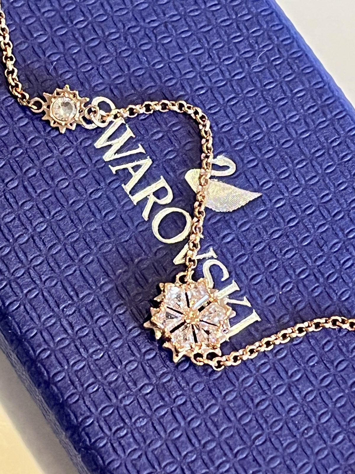  STRAND SNOWFLAKE BRACELET 18K ROSE GOLD PLATED