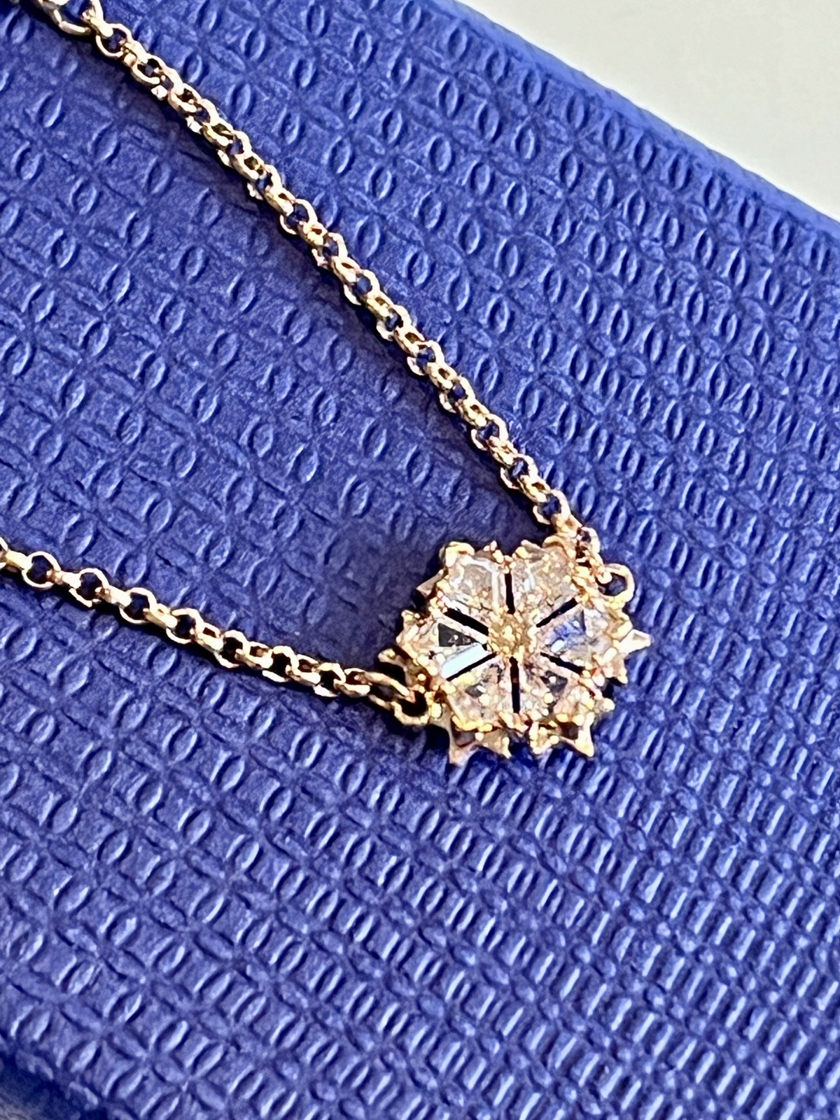  STRAND SNOWFLAKE BRACELET 18K ROSE GOLD PLATED