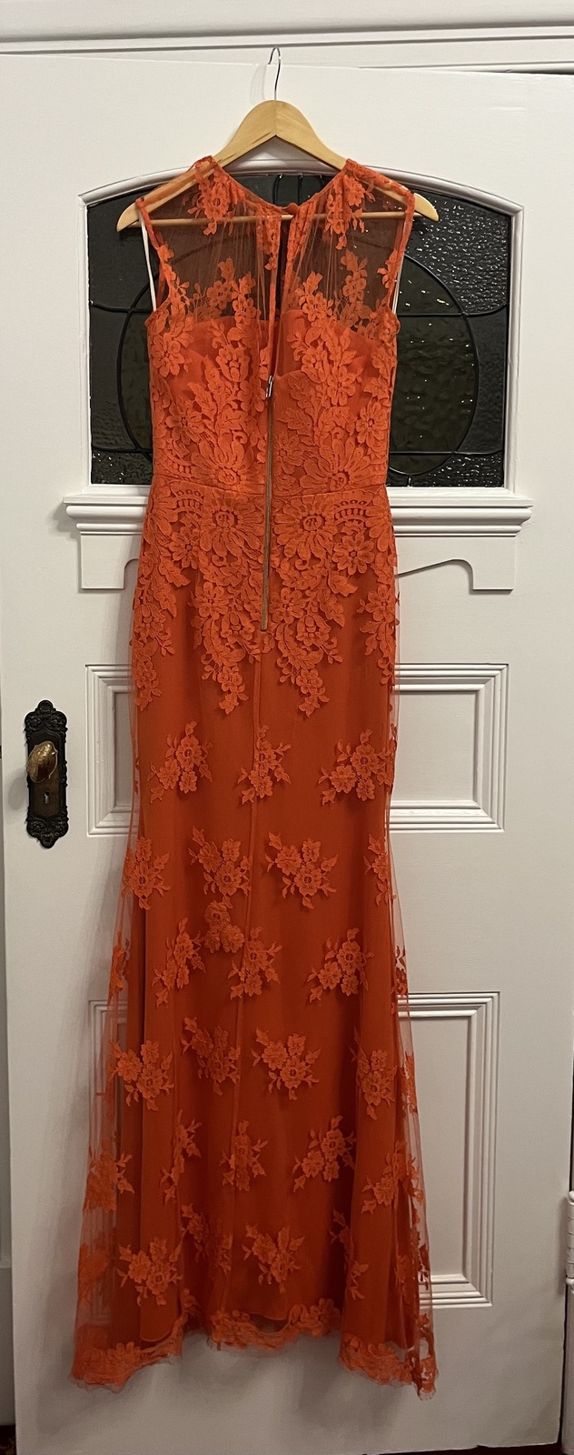 Delicie French Lace Fishtail Gown Mandarin size 10
