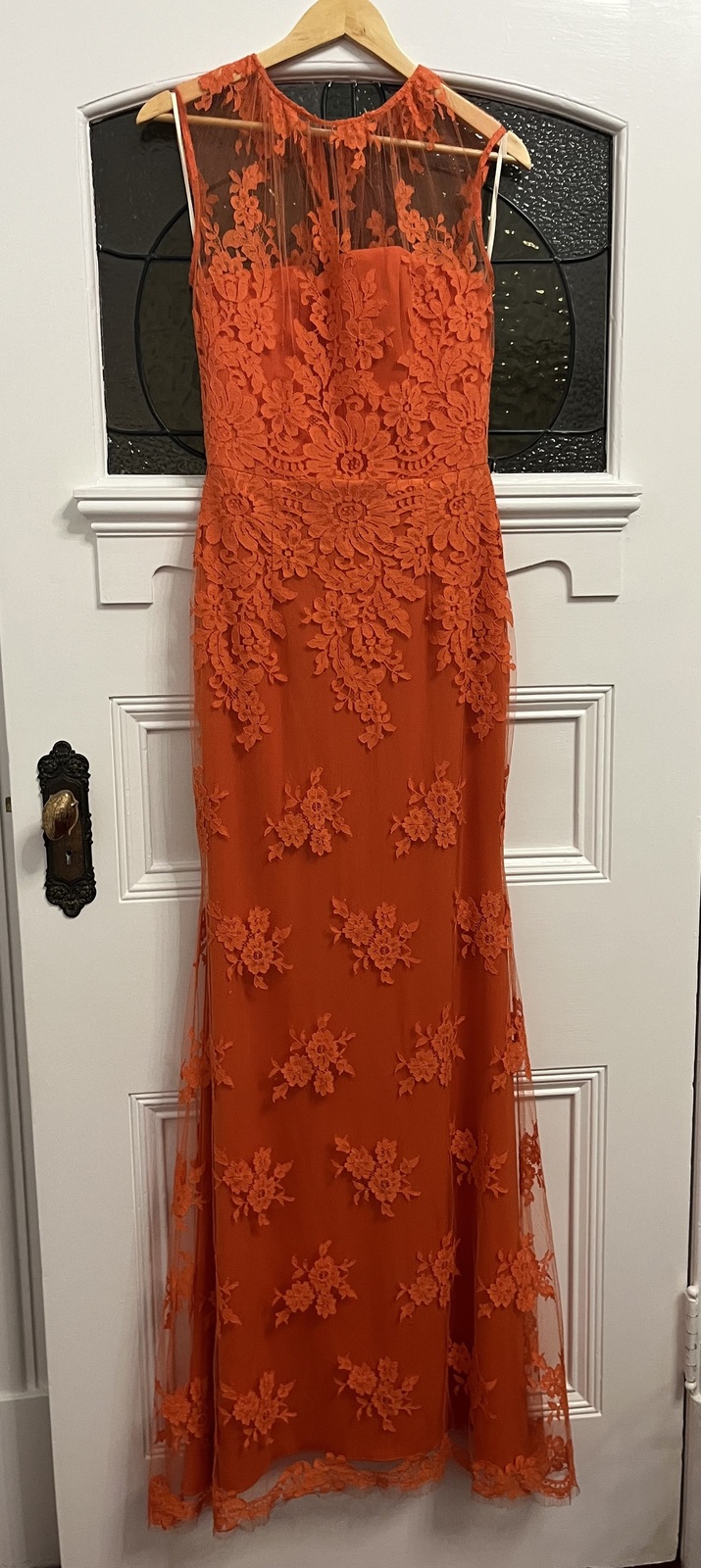 Delicie French Lace Fishtail Gown Mandarin size 10
